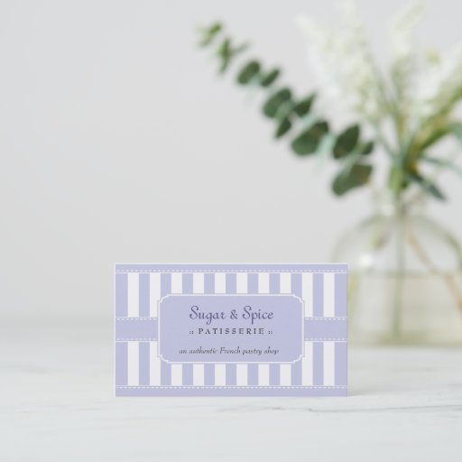 Customizable Pastel Patisserie Business Card