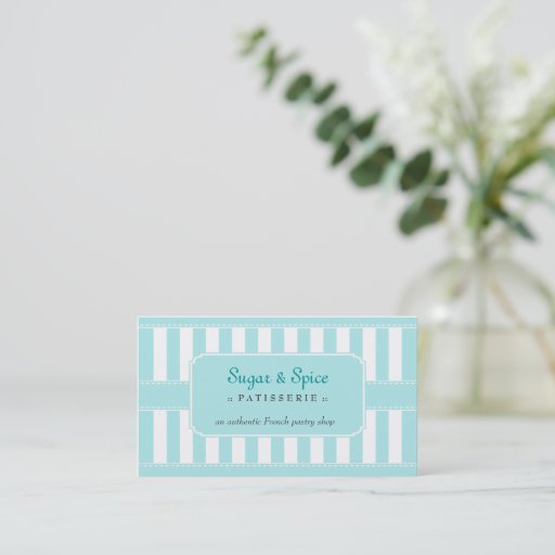 Customizable Pastel Patisserie Business Card