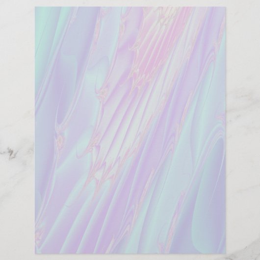 Pastel Pattern Fractal - Sea Shell Style. (Front)