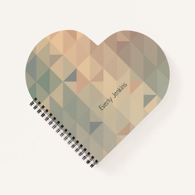 pastel pattern gender neutral notebook (Front)