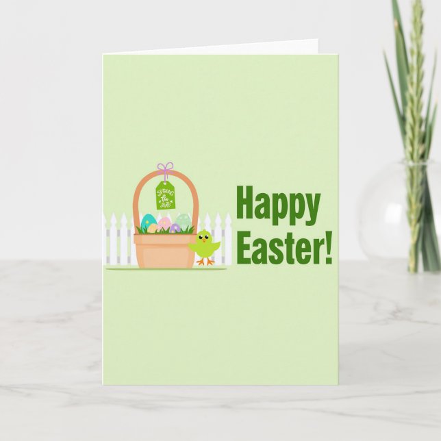 Pastel Pattern Spring Card (Front)