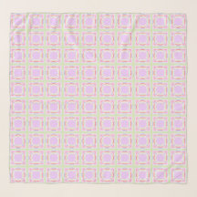 Pastel Pattern Summer Chiffon Scarf