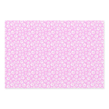 Pastel Paw Prints Pink Blue and Purple Pet Lovers