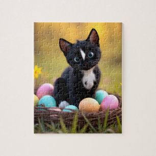 Pastel Paws & Whiskers: Felini’s Easter Basket Jigsaw Puzzle