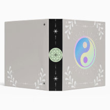 Pastel Peace Binder- Yin Yang