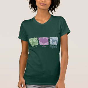 Pastel Peace, Love, and Rhodesian Ridgebacks T-Shirt