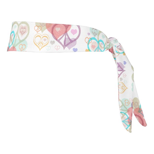 Pastel Peace & Love Headband (Rotate 90)
