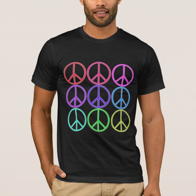 pastel peace signs T-Shirt (Front)