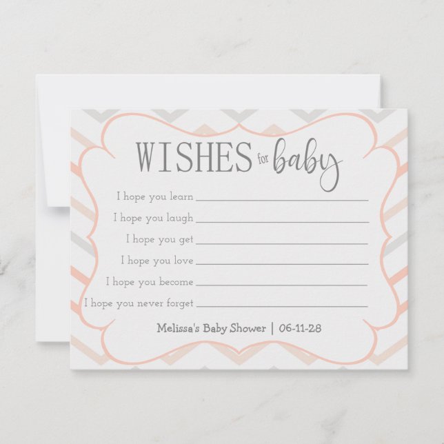 Pastel Peach and Grey Zig Zag (Front)