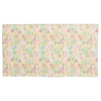 Pastel Peach and Yellow Modern Floral