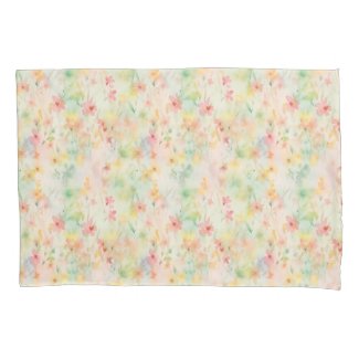 Pastel Peach and Yellow Modern Floral
