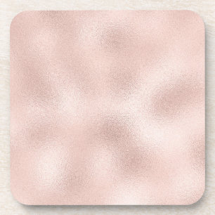 Pastel Peach  Beverage Coaster