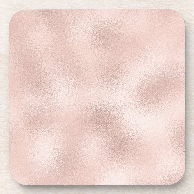 Pastel Peach  Beverage Coaster (Front)