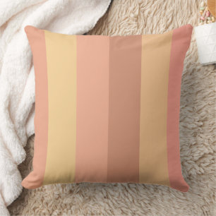 Pastel Peach Color Palette Throw Pillow