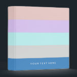 pastel peach purple mint grey blue color block binder<br><div class="desc">Modern and summer pastel peach purple mint grey and blue color block design.</div>