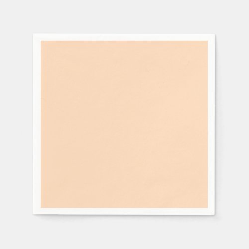Pastel Peach Solid Color  Classic  Elegant Napkins
