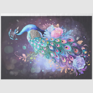 Pastel Peacock Tissue Paper