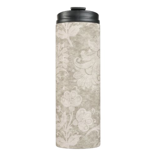 Pastel Pearl Damask Pattern Thermal Tumbler