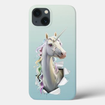 Pastel Pearl Unicorn Iphone 13 Case by FantasyCases at Zazzle