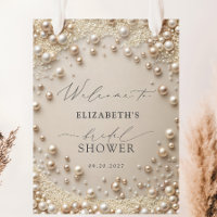 Pastel Pearls with Diamonds Bridal Shower Welcome