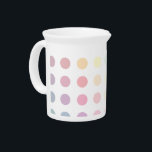 Pastel pellets beverage pitcher<br><div class="desc">Pastel pellets design</div>