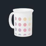 Pastel pellets beverage pitcher<br><div class="desc">Pastel pellets design</div>