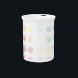 Pastel pellets beverage pitcher<br><div class="desc">Pastel pellets design</div>