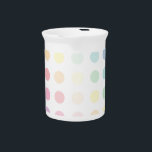Pastel pellets beverage pitcher<br><div class="desc">Pastel pellets design</div>