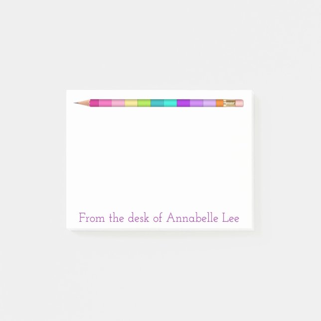 Pastel Pencil Two Post-it Notes (Front)