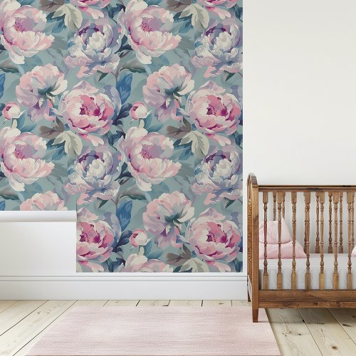 Pastel Peonies Wallpaper