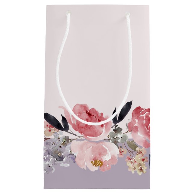 Pastel Peony Small Gift Bag (Front)