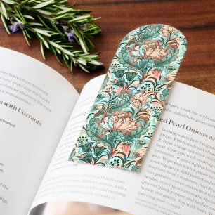 Pastel Peony Tulip Crocus William Morris Pattern Bookmarks