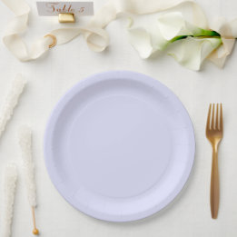Pastel Periwinkle Purple Paper Plates