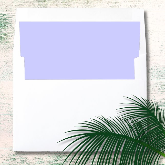 Pastel Periwinkle soft chic minimal Envelope Liner (Creator Uploaded)