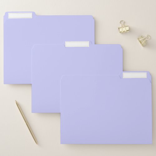 Pastel Periwinkle Solid Color  Classic  Elegant File Folder