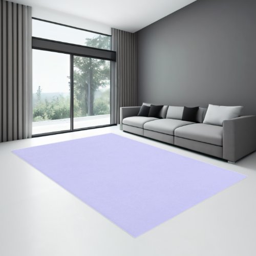 Pastel Periwinkle Solid Color  Classic  Rug