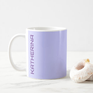 Pastel Periwinkle Solid Color Personalized  Coffee Mug