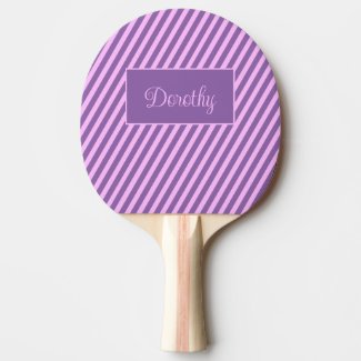 Pastel Personalized Pink and Lavender Striped 