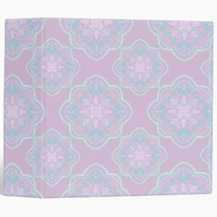 Pastel Petal Harmony 3 Ring Binder