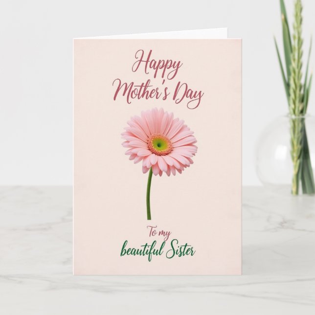 Pastel Petal Mothers Day Design Card (Front)