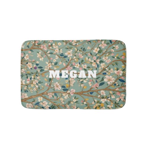 Pastel Petals A Floral Symphony Bath Mat