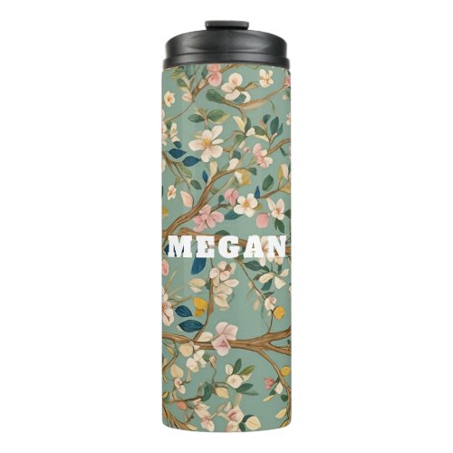 Pastel Petals A Floral Symphony Thermal Tumbler