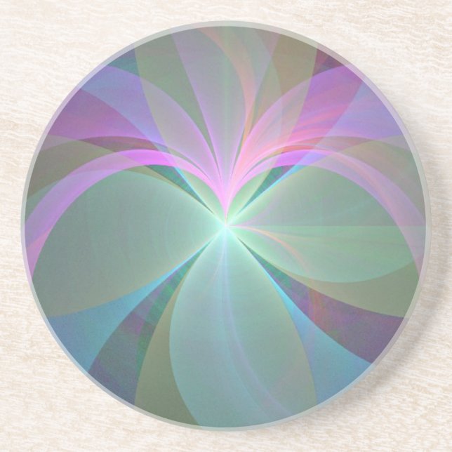 Pastel Petals Drink Coaster (Front)