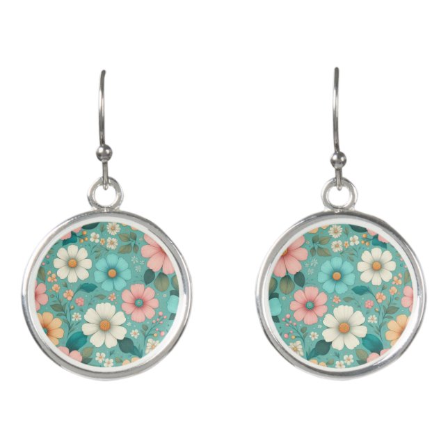Pastel Petals Earrings (Front)