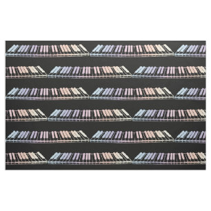 Pastel Piano Keys Fabric