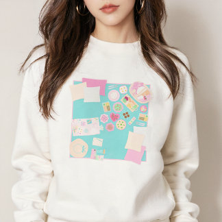 Pastel Picnic Aesthetic Cozy Cute Sweatshirt