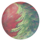 Pastel Pine Tree/Plate Melamine Plate (Front)