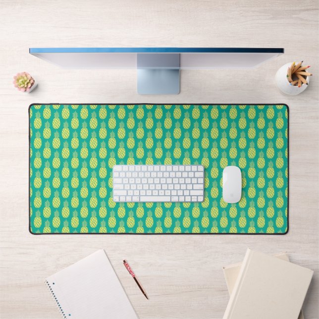 Pastel Pineapples Desk Mat (Office 1)