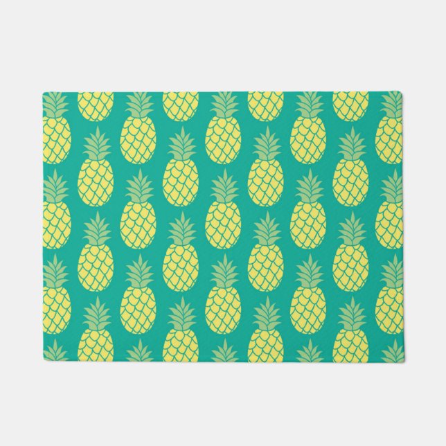 Pastel Pineapples Doormat (Front)
