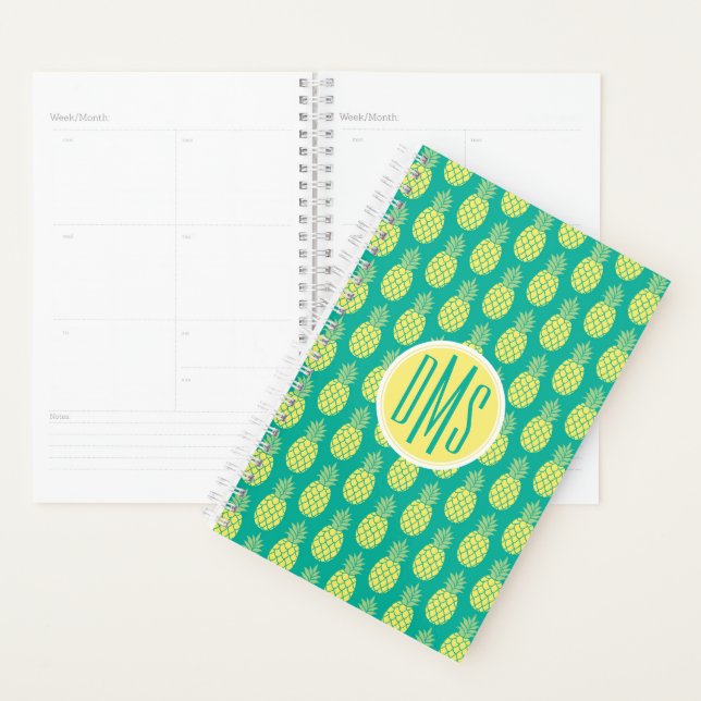 Pastel Pineapples | Monogram Planner (Display)